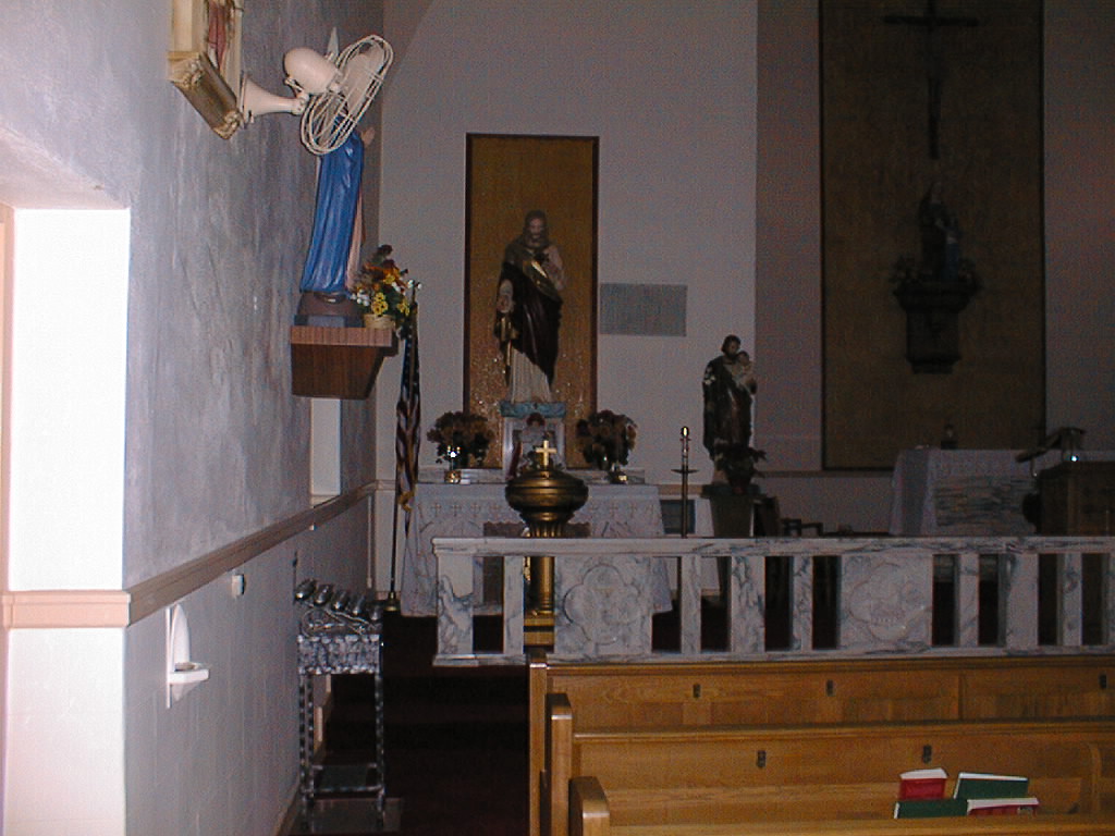Inside St. Ann's Catholic Church